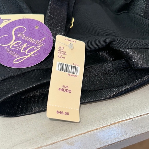 Cacique Black Full-Coverage Bra with Underwire Support - Picture 7 of 8